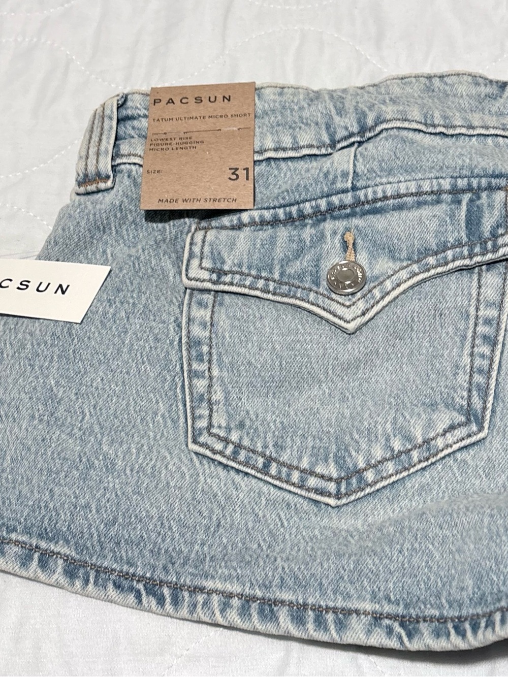 PacSun Tatum Ultimate Micro Low Rise Denim Women’s Shorts